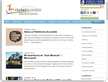 Tablet Screenshot of ciudadaccesible.cl